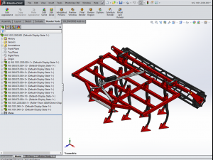 WG 1001 - Landscape cultivator 150 - 300 cm Model 3D