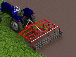 WG 1001 - Landscape cultivator 150 - 300 cm Model 3D