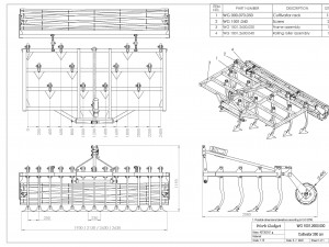 WG 1001 - Landscape cultivator 150 - 300 cm Model 3D