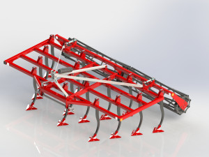 WG 1001 - Landscape cultivator 150 - 300 cm Model 3D