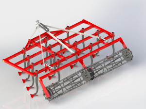 WG 1001 - Landscape cultivator 150 - 300 cm Model 3D
