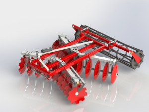 WG 1014 - Disc harrow 150 - 240 cm 3D Модель