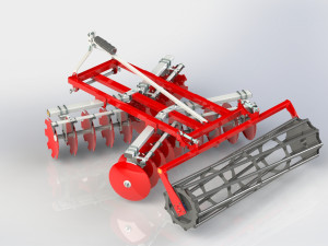 WG 1014 - Disc harrow 150 - 240 cm 3D Модель