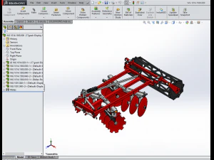 WG 1014 - Diskli tırmık 150 - 240 cm 3D Model