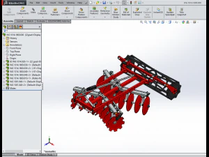 WG 1014 - Diskli tırmık 150 - 240 cm 3D Model