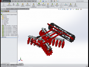 WG 1014 - Disc harrow 150 - 240 cm 3D Модель