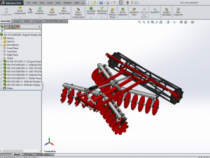 WG 1014 - Disc harrow 150 - 240 cm 3D Модель