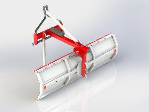 WG 1015 - Rear mounted blade 100 - 250 cm 3D Model