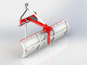 WG 1015 - Rear mounted blade 100 - 250 cm 3D Model
