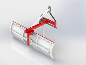 WG 1015 - Rear mounted blade 100 - 250 cm 3D Model