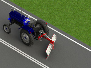 WG 1015 - Rear mounted blade 100 - 250 cm 3D Model