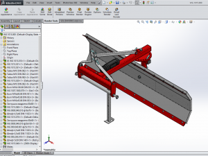 WG 1015 - Rear mounted blade 100 - 250 cm 3D Model