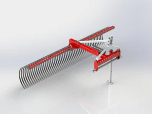 WG 1016 - Landscape rakes 100 - 250 cm 3D Model