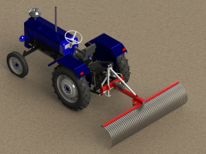 WG 1016 - Landscape rakes 100 - 250 cm 3D Model
