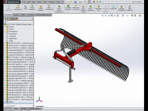 WG 1016 - Landscape rakes 100 - 250 cm 3D Model