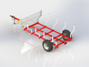 WG 6003 - Trailer for wood 3D Model