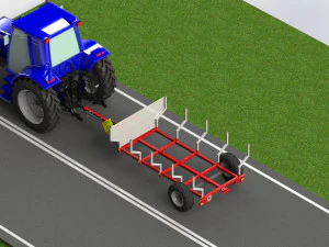 WG 6003 - Trailer for wood 3D Model