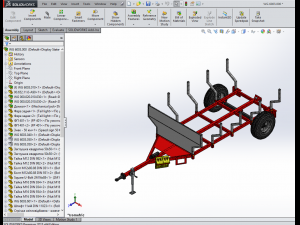 WG 6003 - Trailer for wood 3D Model