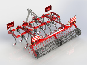 WG 0014 - Landscape cultivator 2x300 cm Modelo 3D