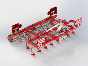 WG 0014 - Landscape cultivator 2x300 cm Modelo 3D