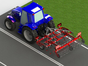 WG 0014 - Landscape cultivator 3x300 cm 3D 모델