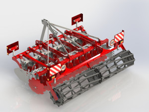 WG 0016 - Disc harrow 300 cm Modelo 3D