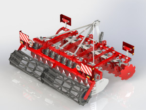 WG 0016 - Disc harrow 300 cm Modelo 3D