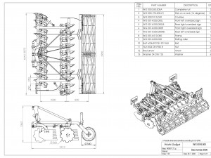 WG 0016 - Disc harrow 300 cm Modelo 3D