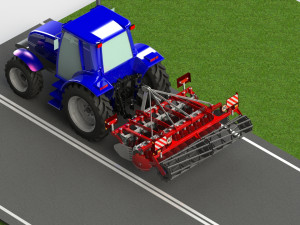 WG 0016 - Disc harrow 300 cm Modelo 3D