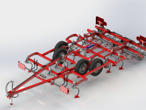 WG 0005 - Cultivator of continuous processing 300cm 3D Model