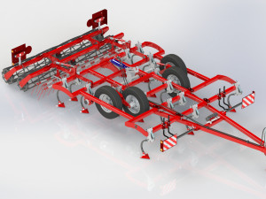 WG 0005 - Cultivator of continuous processing 300cm 3D Model