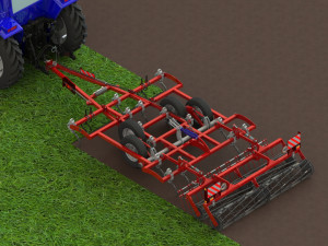 WG 0005 - Cultivator of continuous processing 300cm 3D Model