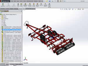 WG 0005 - Cultivator of continuous processing 300cm 3D Model