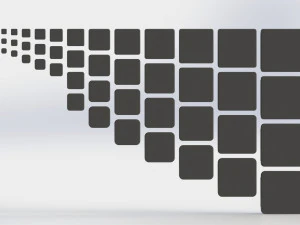Set of square plugs 3D Model