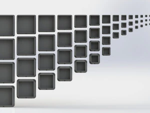 Set of square plugs 3D Model