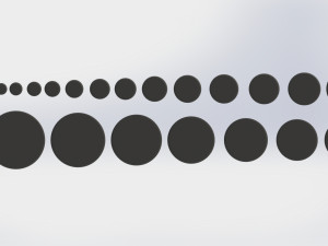 Set of round plugs 3D Model