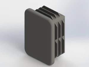 Satz rechteckiger Stecker 3D Modell