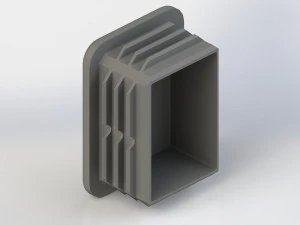 Satz rechteckiger Stecker 3D Modell