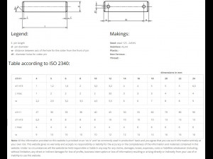 DIN 1443 - Clevis pins 3D Model