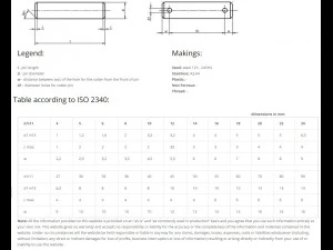 DIN 1443 - Clevis pins 3D Model