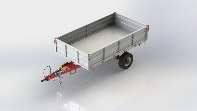 WG 0019 - Trailer 3D 模型 .c4d .max .obj .3ds .fbx .stl .blend 