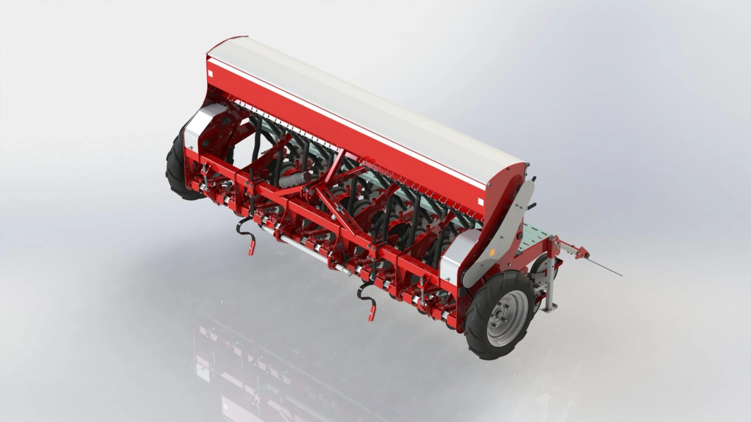 WG 1022 - Mounted mechanical seed drill 3D Model .c4d .max .obj .3ds .fbx .stl .blend 