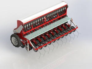 WG 1022 - Mounted mechanical seed drill Modelo 3D
