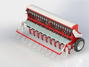 WG 1022 - Mounted mechanical seed drill Modelo 3D
