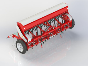 WG 1022 - Mounted mechanical seed drill Modelo 3D