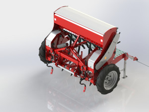 WG 1022 - Mounted mechanical seed drill Modelo 3D