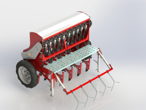 WG 1022 - Mounted mechanical seed drill Modelo 3D