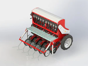 WG 1022 - Mounted mechanical seed drill 3D Model