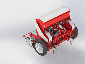 WG 1022 - Mounted mechanical seed drill Modelo 3D