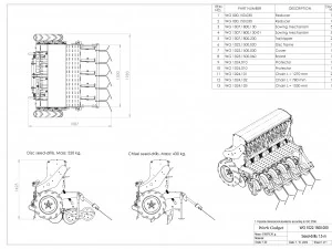 WG 1022 - Mounted mechanical seed drill 3D Model